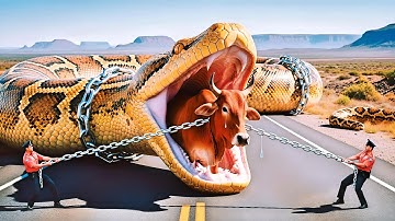 Emergency Rescue Team Saves Exhausted Cow From Giant Python’s Deadly Bite🐂🐍