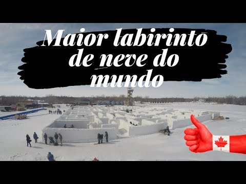 Vídeo: O Maior Labirinto De Neve Do Mundo