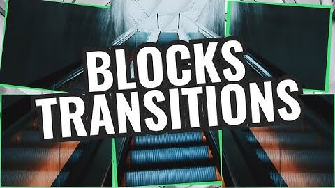 Blocks Transitions Premiere Pro Templates