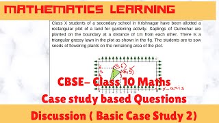 Case Study based Questions | CBSE Class 10 Mathematics | Basic Maths Case Study 2 Discussion Profile