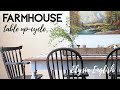 Farmhouse Table Set Refinishing | Up-cycle | Furniture Makeover | Home Decor DIY | Elysia English