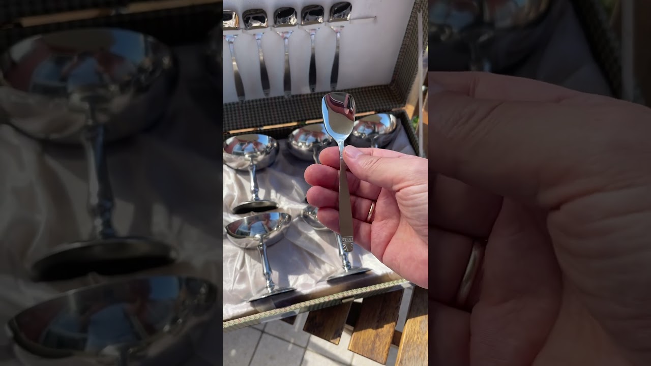 Набор креманок для подачи мороженого на 6 персон Gnutti. Италия.