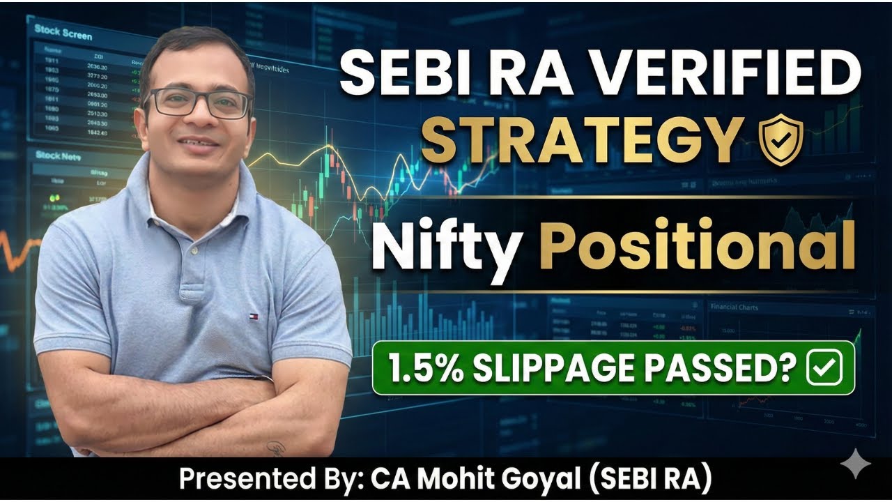 Verified Nifty Positional Strategy. By SEBI Registered RA.1.5% Slippage Passed! 