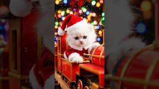 These Christmas cats are too adorable 🎅✨ #CatLife #Holiday