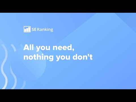 SE Ranking – all-Inclusive cloud-based SEO software