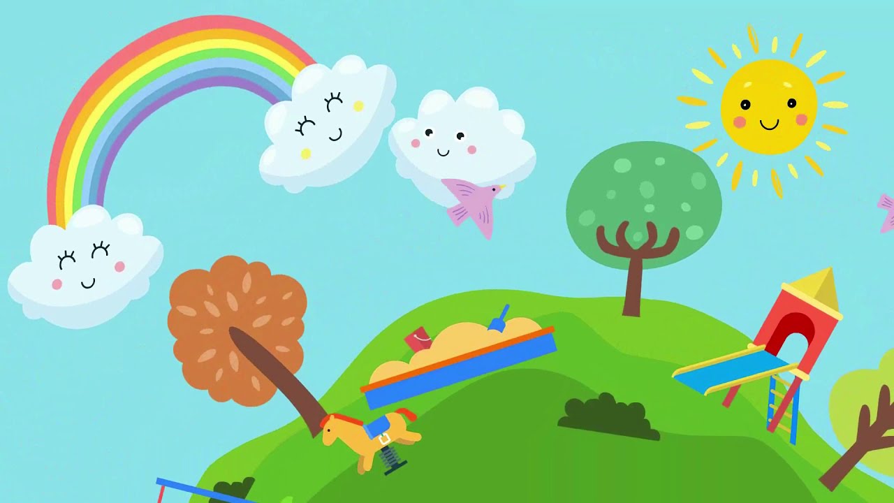 Kids Cute Background - Free Cartoon Background Loop - YouTube