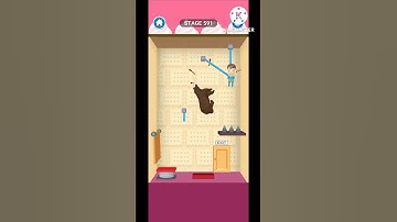 rescue cut rope puzzle stage 591| rescue cut rope puzzle game for android and iOS #short