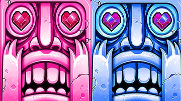 Temple Run 2 Blazing Sands VS Frozen Shadows Android iOS Gameplay