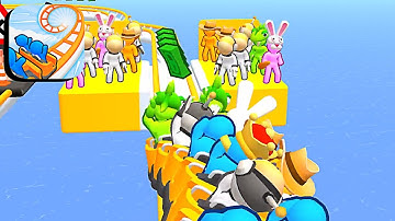 Runner Coaster ​- All Levels Gameplay Android,ios (Levels 173-174)