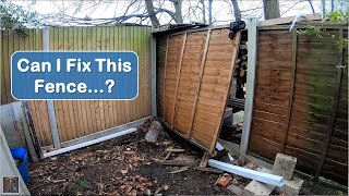 Compromised Fixing of my Broken Fence after Storm Eunice by DIY Dick 341 views 2 years ago 6 minutes, 8 seconds
