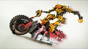 Stop Motion Animation：Devastator Studio Series Scrapper/Scavenger Transformers.SS系列大力神 铲车/破坏者/清道夫