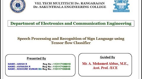 Vel Tech Multitech Dr RR and Dr SR Engineering College ECE 2017-2021 Batch No : 46