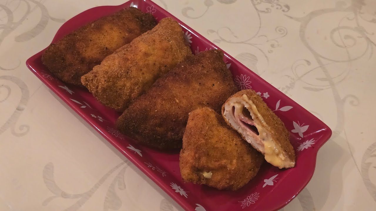 معشوق الأطفال كوردون بلو بالدجاج المقرمش محشي بالجبن ساهل و بنين يتوجد في رمشة عين  