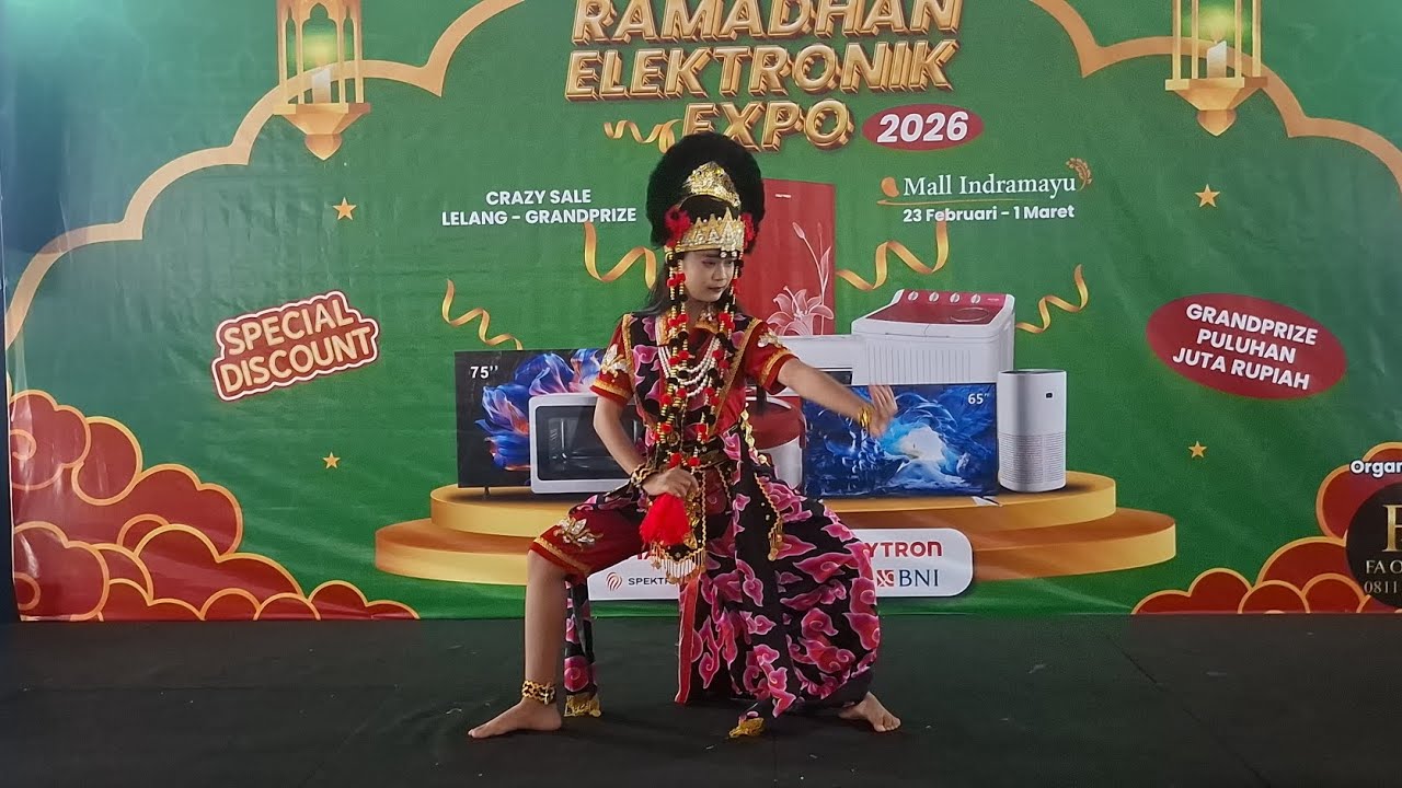 Aruna Tampil Tari Topeng Kelana Slangit LS