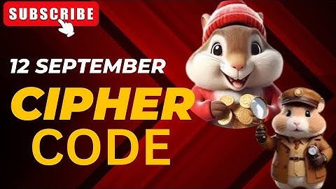 Hamster Kombat daily cipher 12 September Earn 1M coins now Crypotology2024