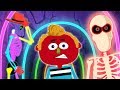 Halloween Songs For Kids | Secret Tunnel Ride With Len and Mini | Finger Family Song | Teehee Town