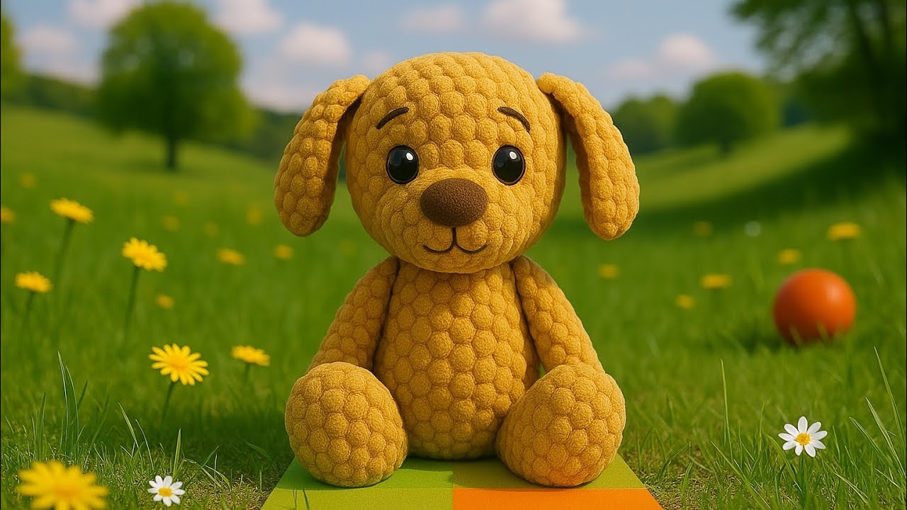 آموزش عروسک سگ قلاب‌بافی! قسمت دوم گوش و دم🧶🐶