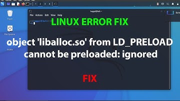 LINUX ERROR FIX :object 