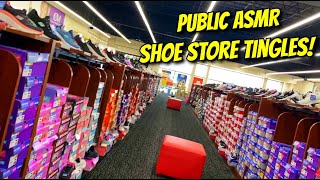 Public ASMR 👠Whispered Tap-Through at Shoe Dept.!🥾Fast Tapping Scratching Camera Taps & More! ✨Lofi✨