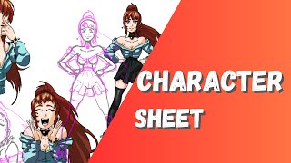 (Speed Paint) Character Design Sheet Timelapse