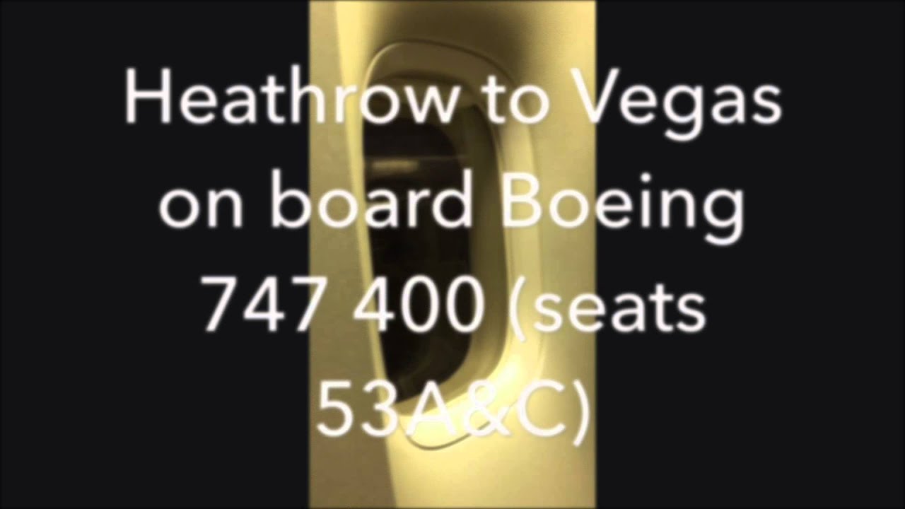 Flight from Glasgow to Las Vegas (Via Heathrow) YouTube