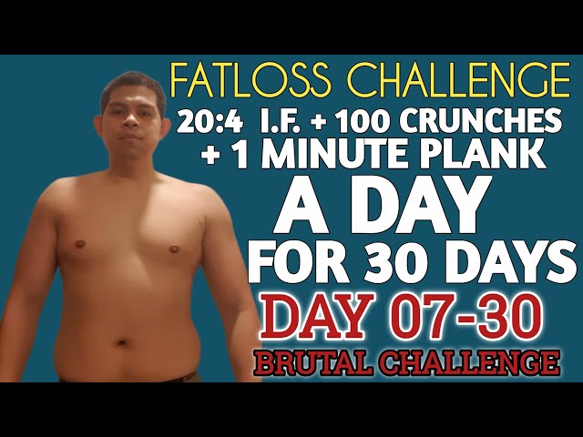 20:4 Warrior Diet[I.F] + 100 Crunches + 1Minute Plank A Daily For 30 Days |  Day 07 - Youtube