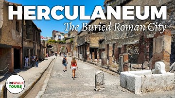 🇮🇹 4K Herculaneum Walking Tour (2025) – The Ancient City Buried by Mt. Vesuvius