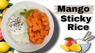 Mango Sticky Rice Recipe 🥭🍚 | Easy Thai Vegan Dessert At Home | Hrits & Jo's Kitchen screenshot 3