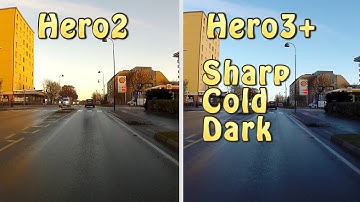 GoPro Hero 3 plus Black review, Sharp Dark Cold vs Hero2.