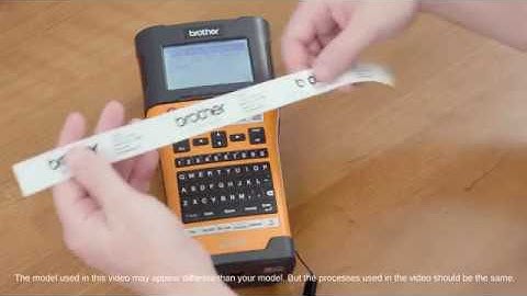 How to Print Saved Labels on Brother PT-E500VP/PT-E550WVP Professional Industrial Labellers