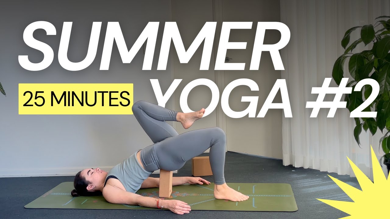 25MIN YOGA DÉBUTANT ✹ Des jambes légères pour l’été ✹ SUMMER YOGA #2
