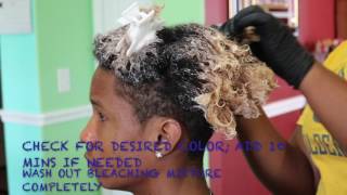 How to Odell Beckham Bleached Afro Tips
