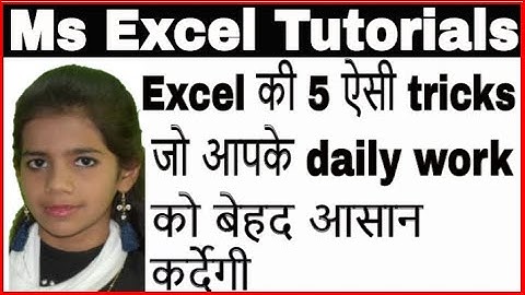 Advanced Excel 5 Magical Hidden Tips & Tricks To Make You Excel Expert || Best Time Saving Tricks