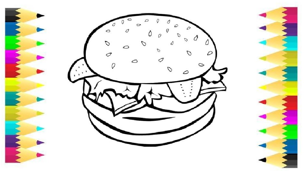 Фаст фуд рисунок карандашом