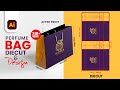 Perfume Bag Design in illustrator | Packaging Bag Design