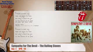 🎸 Sympathy For The Devil – The Rolling Stones Guitar Backing Track with chords and lyrics chords