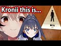 Kronii and Mumei accidently went into the Men's bathroom...
