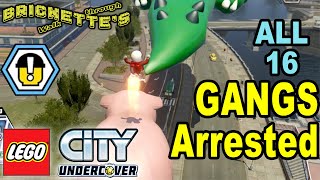 ALL 16 GANGS ARRESTED + Marion Dunby Character Token in LEGO City Undercover, with all conversations