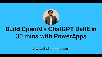 Build OpenAI ChatGPT, DallE style app with PowerApps in 30 mins