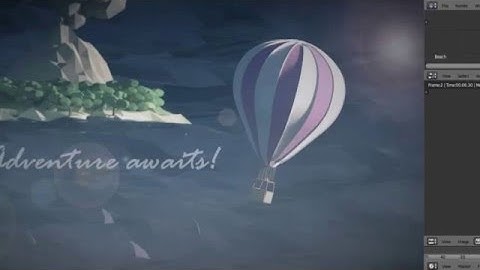 Balloon Adventure-Blender Low Poly Timelapse