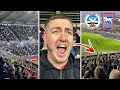 600 mile drive  unbelievable full time scenes at swansea city vs ipswich town