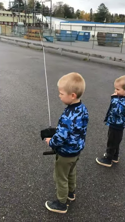 Kids plays with Subaru wrc from 2002