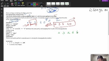 3216 Lexicographically Smallest String After a Swap || How to 🤔 in Interview || String 🔥
