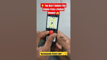 How to make a Rechargeable Emergency Light ☄️ at home |Old Remote+Mobile Battery #ViralShort #jugaad