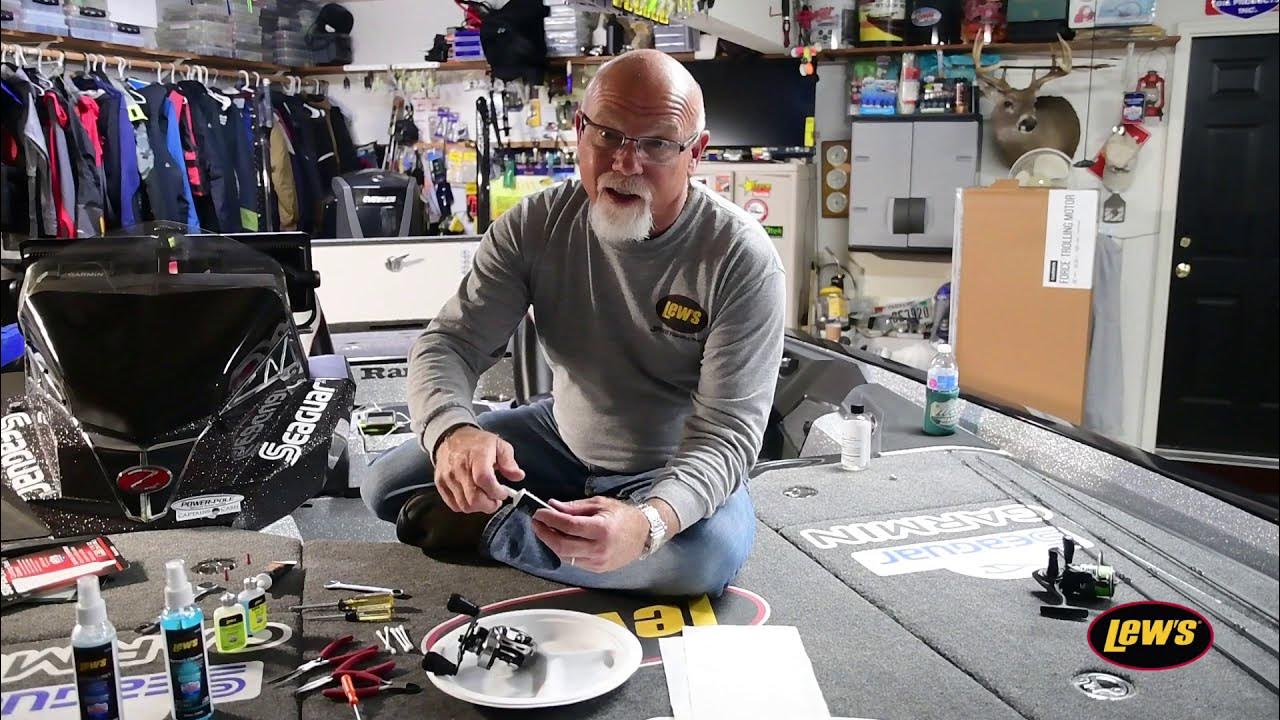 How to Maintain Your Lew's Baitcaster Applying Reel Oil & Gear Grease