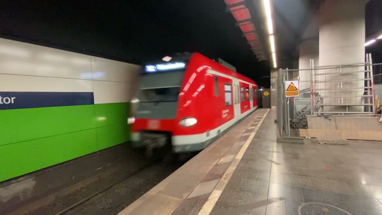DB S-Bahn München mit Sonderansagen und 420 423 am München Isartor