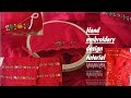 Hand embroidery designs ,neck embroidery sleeves embroidery dress design Tutorial