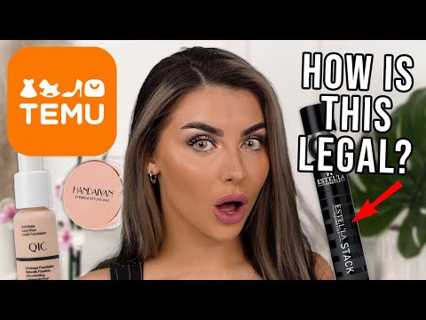 Is This Even Allowed!? Testing Temu Makeup Dupes (i Saved A Fortune)!