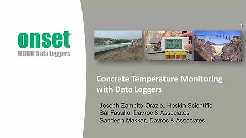 Monitoring Concrete Curing Temperatures with Data Loggers