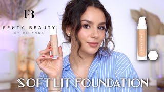 FENTY BEAUTY: Soft’Lit Naturally Luminous Foundation- Full Day Wear Test + Check Ins ||Tania B Wells screenshot 1